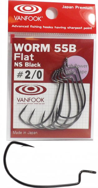 Vanfook Worm 55b Flat NS Black