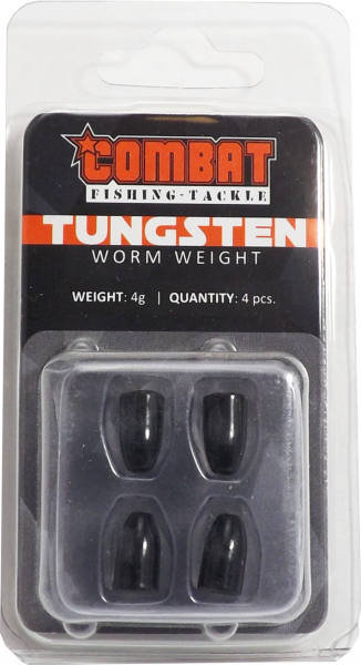 Tungsten Bullet Worm Weight black