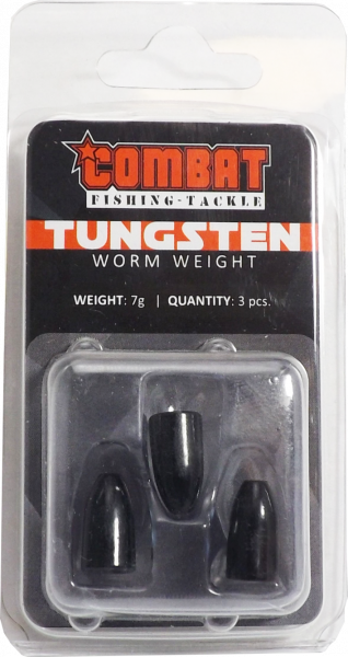 Tungsten Bullet Worm Weight black